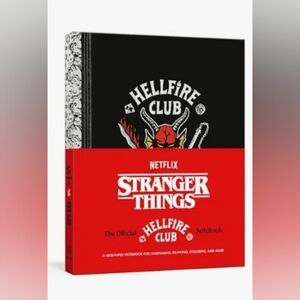 Netflix Stranger Things Hellfire Club Notebook - Black and Red